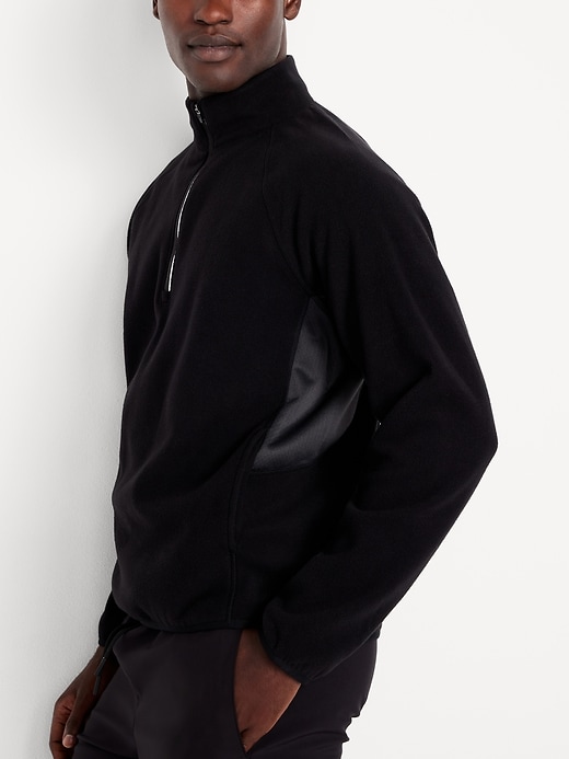 Image number 3 showing, Cozy Microfleece Run Quarter Zip