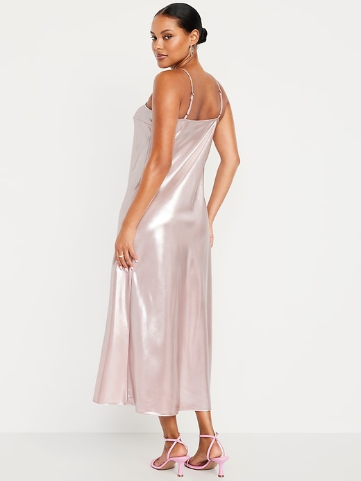 Image number 2 showing, Shine Satin Maxi Dress