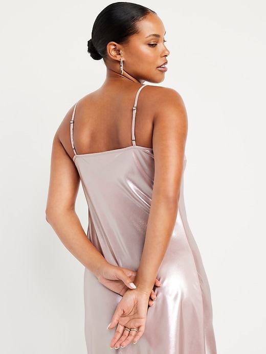Image number 3 showing, Shine Satin Maxi Dress