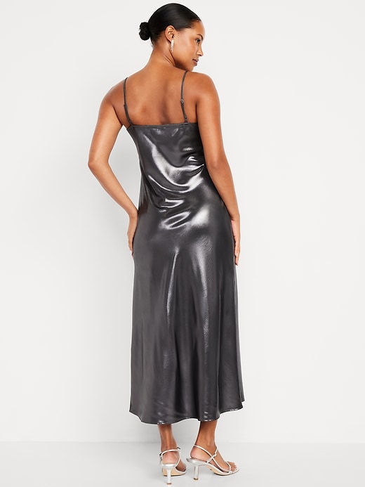 Image number 2 showing, Shine Satin Maxi Dress