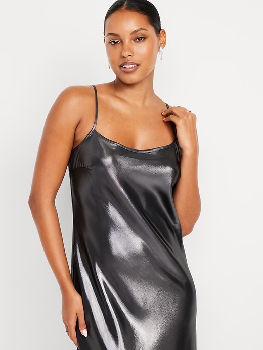 Image number 4 showing, Shine Satin Maxi Dress