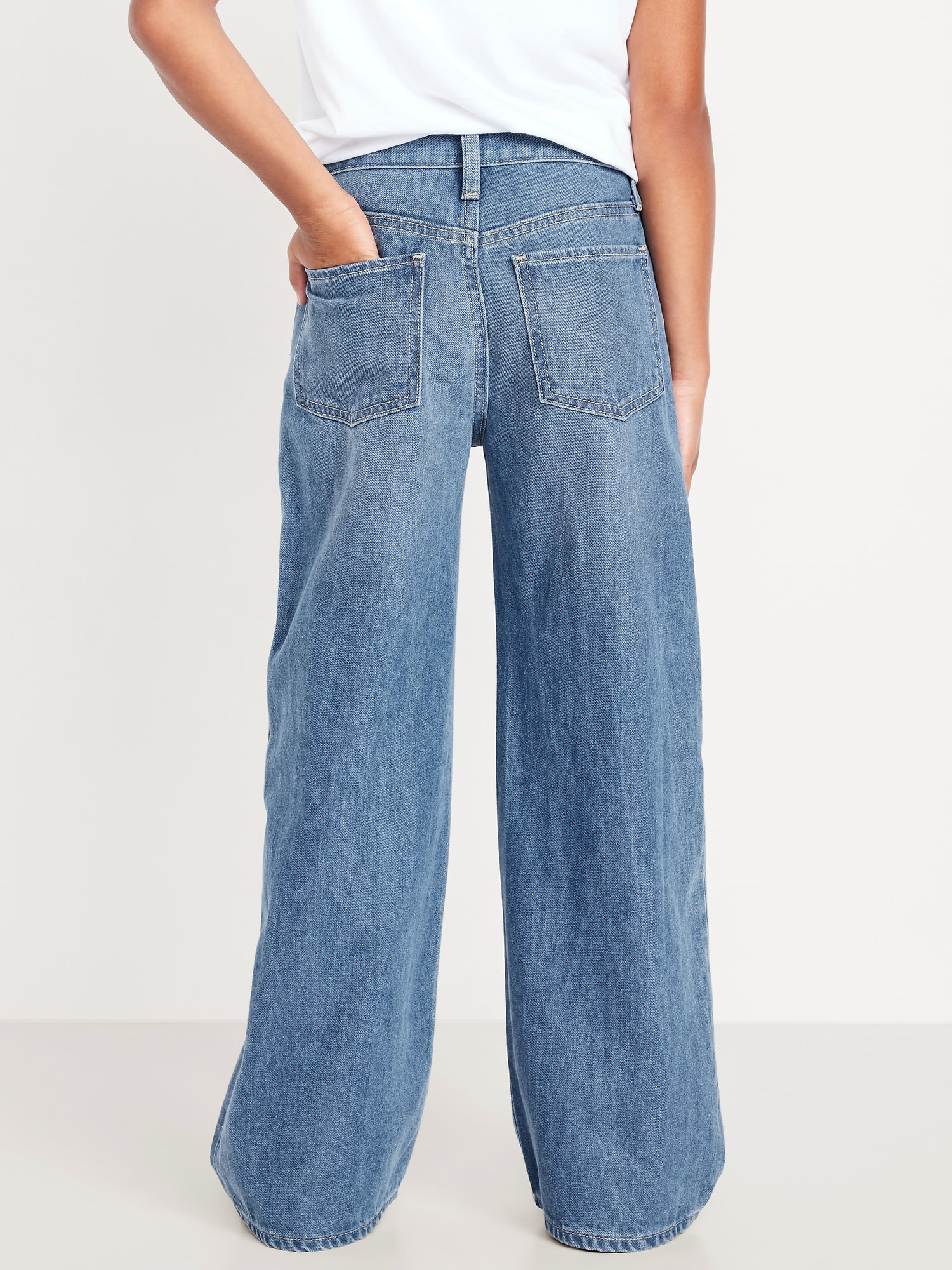 Baggy Straight-Leg Jeans for Girls