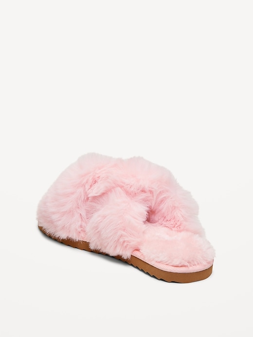 Image number 4 showing, Faux-Fur Slippers for Girls
