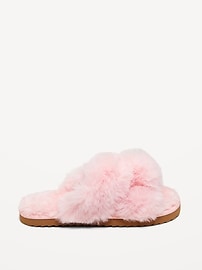 Image number 3 showing, Faux-Fur Slippers for Girls
