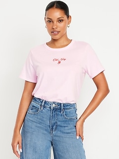 Crew-Neck Logo-Graphic T-Shirt