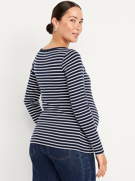 Image number 2 showing, Maternity Snug Boatneck T-Shirt