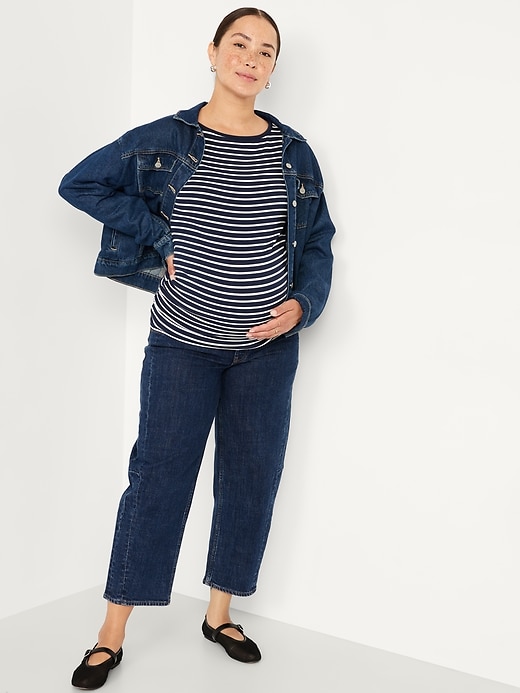 Image number 3 showing, Maternity Snug Boatneck T-Shirt