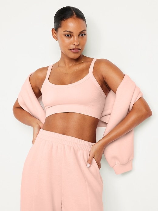 Image number 3 showing, Light Support Fluid Seamless Ribbed Sports Bra