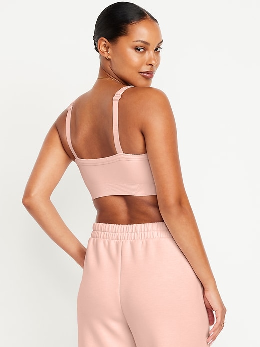 Image number 2 showing, Light Support Fluid Seamless Ribbed Sports Bra