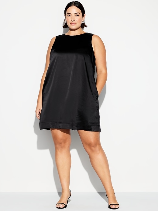 Image number 5 showing, The Occasion by Old Navy Satin Mini Shift Dress