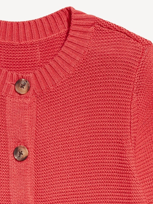 Image number 6 showing, Garter-Knit Cardigan Sweater