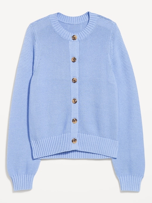 Image number 5 showing, Garter-Knit Cardigan Sweater