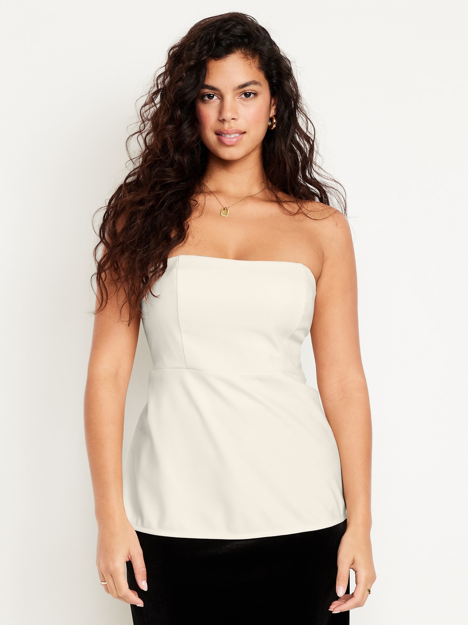 Fitted Strapless Top