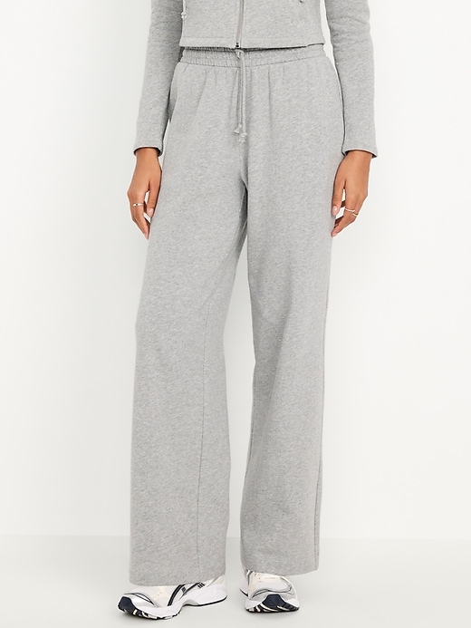 Image number 1 showing, High-Waisted SoComfy Wide-Leg Sweatpants