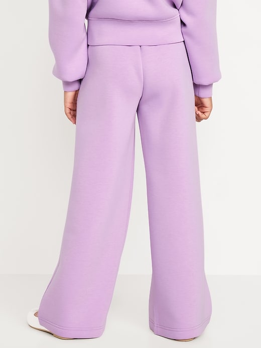Image number 2 showing, High-Waisted Bounce Fleece Wide-Leg Sweatpants for Girls