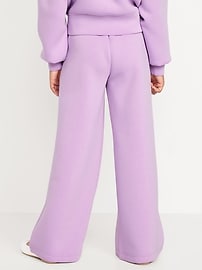 Image number 2 showing, High-Waisted Bounce Fleece Wide-Leg Sweatpants for Girls