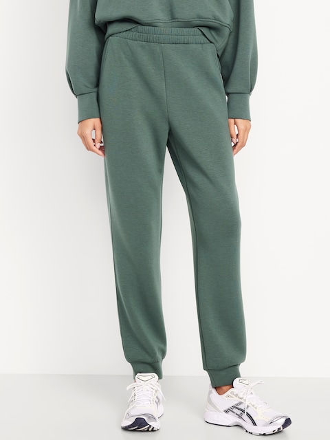 High-Waisted Bounce Fleece Jogger Sweatpants - Lakeshore