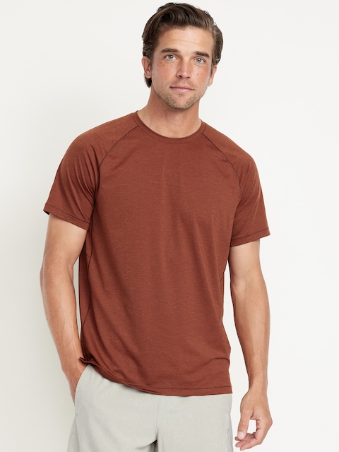 Slim Fit Performance Vent T-Shirt - Tannin Brown