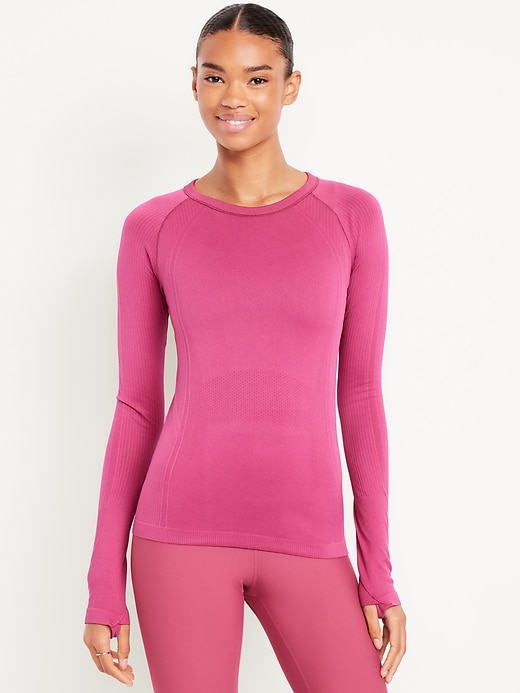 Image number 1 showing, Fluid Seamless Fitted Top