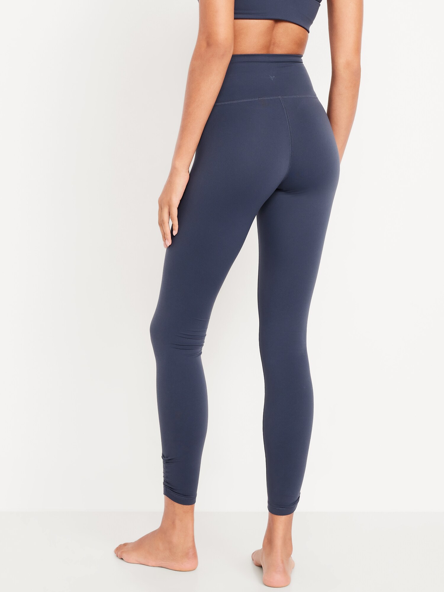 Женские леггинсы Old Navy High-Waisted StudioSmooth Ruched, цвет: Сумеречный тёмно-синий — фото 2