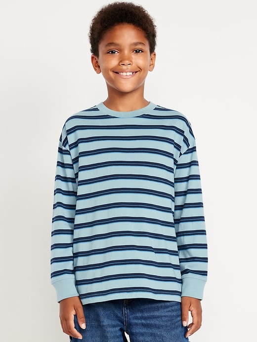 Image number 1 showing, Printed Oversized Long-Sleeve T-Shirt for Boys
