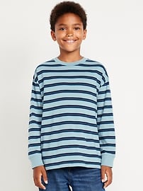 Image number 1 showing, Printed Oversized Long-Sleeve T-Shirt for Boys