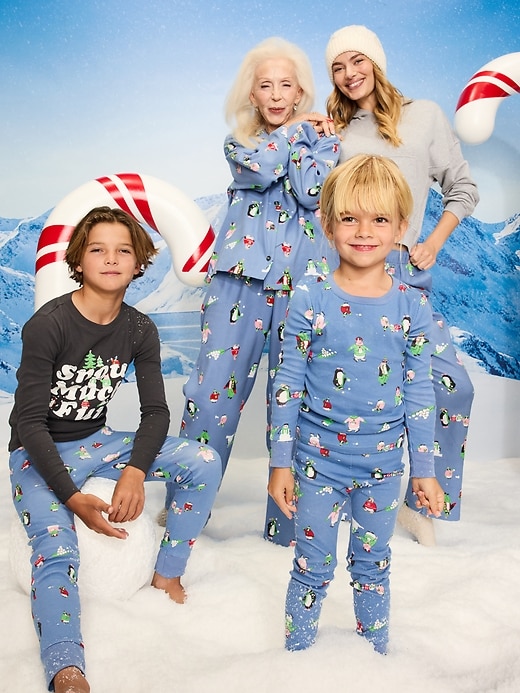 Image number 3 showing, Printed Flannel Pajama Pant Set for Women