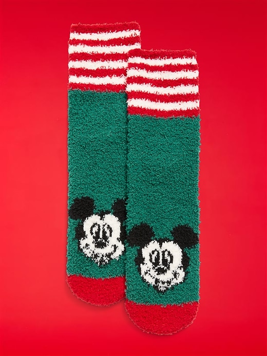 Image number 1 showing, Old Navy x Disney Holiday-Graphic Cozy Socks for Women