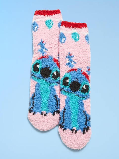 Old Navy x Disney Holiday-Graphic Cozy Socks for Women - Pink Stitch (Match The Fam!)