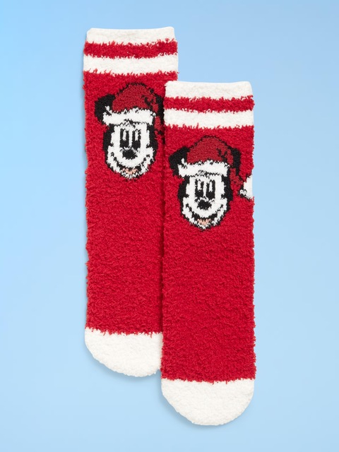 Old Navy x Disney Holiday-Graphic Cozy Socks for Women - Mickey Mouse (Match The Fam!)