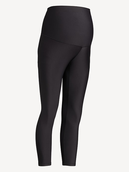 Image number 4 showing, Maternity PowerSoft Postpartum Support 7/8 Leggings