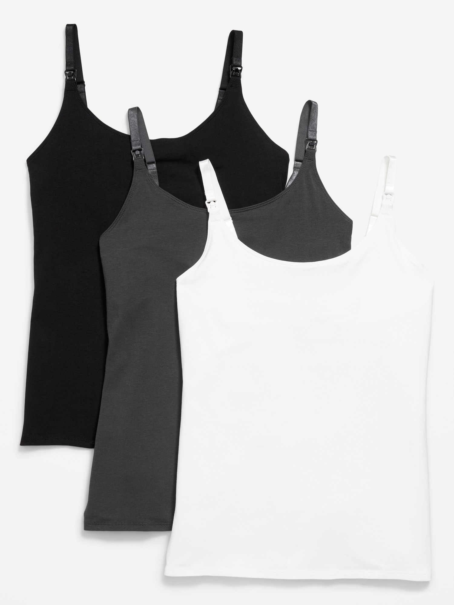 Maternity First Layer Nursing Cami Top 3-Pack