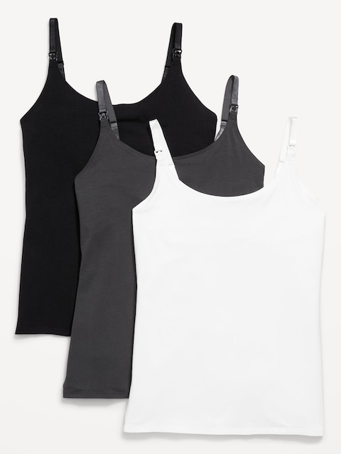 Maternity First Layer Nursing Cami Top 3-Pack - Multi Pack