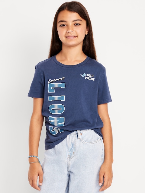 Detroit Lions Gender-Neutral Graphic T-Shirt for Kids - Detroit Lions