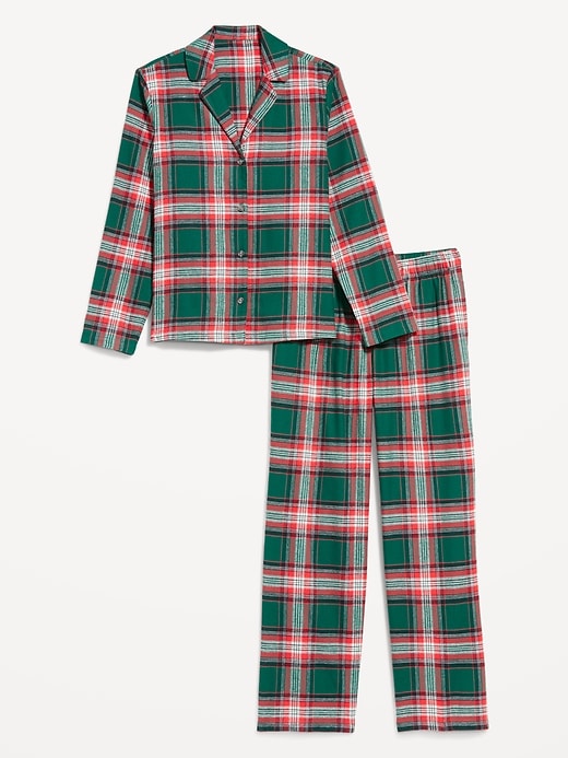 Image number 4 showing, Plaid Flannel Pajama Pant Set for Women