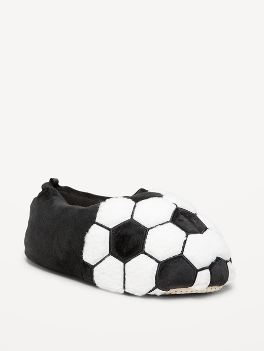 Image number 1 showing, Cozy Soccer Gender-Neutral Slippers for Kids