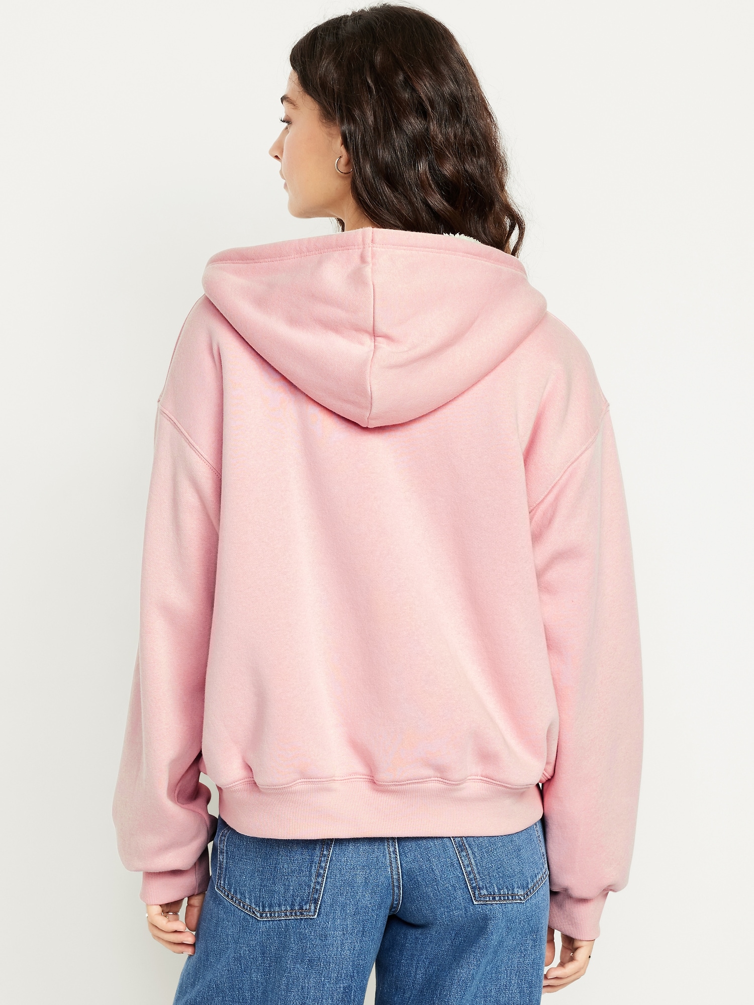 Oversized Logo-Graphic Hoodie Sweatshirt