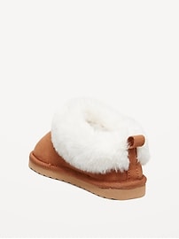 Image number 3 showing, Faux-Suede Cuffed Booties for Toddler Girls