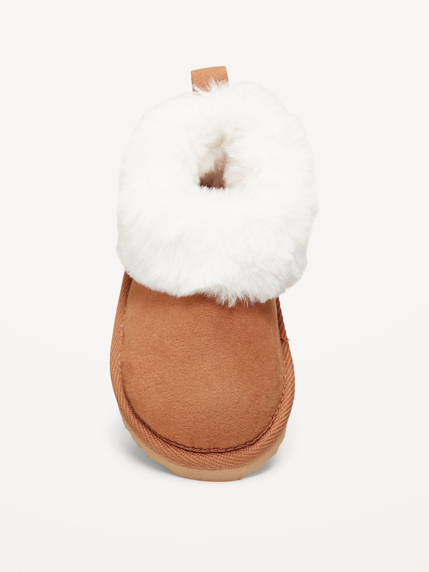 Faux-Suede Cuffed Booties for Toddler Girls