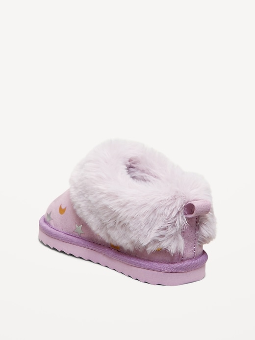 Image number 3 showing, Faux-Suede Cuffed Booties for Toddler Girls