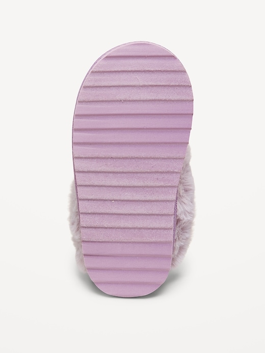 Image number 4 showing, Faux-Suede Cuffed Booties for Toddler Girls