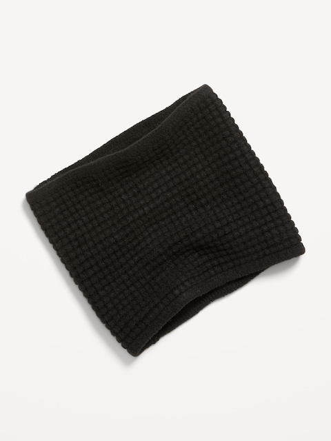 Waffle-Knit Neck Gaiter