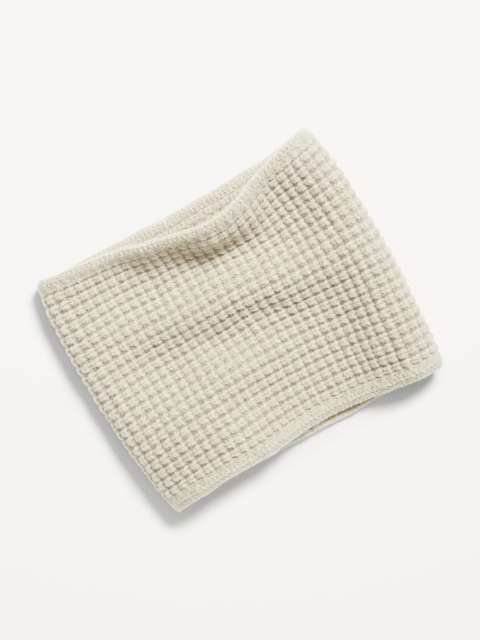 Waffle-Knit Neck Gaiter
