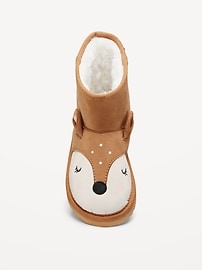 Image number 2 showing, Faux-Suede Faux-Fur Critter Boots for Toddler Girls