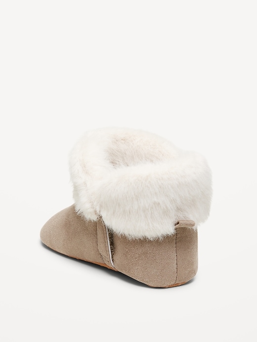 Image number 3 showing, Cozy Faux-Fur Cuffed Booties for Toddler & Baby