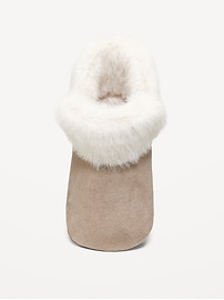 Image number 2 showing, Cozy Faux-Fur Cuffed Booties for Toddler & Baby