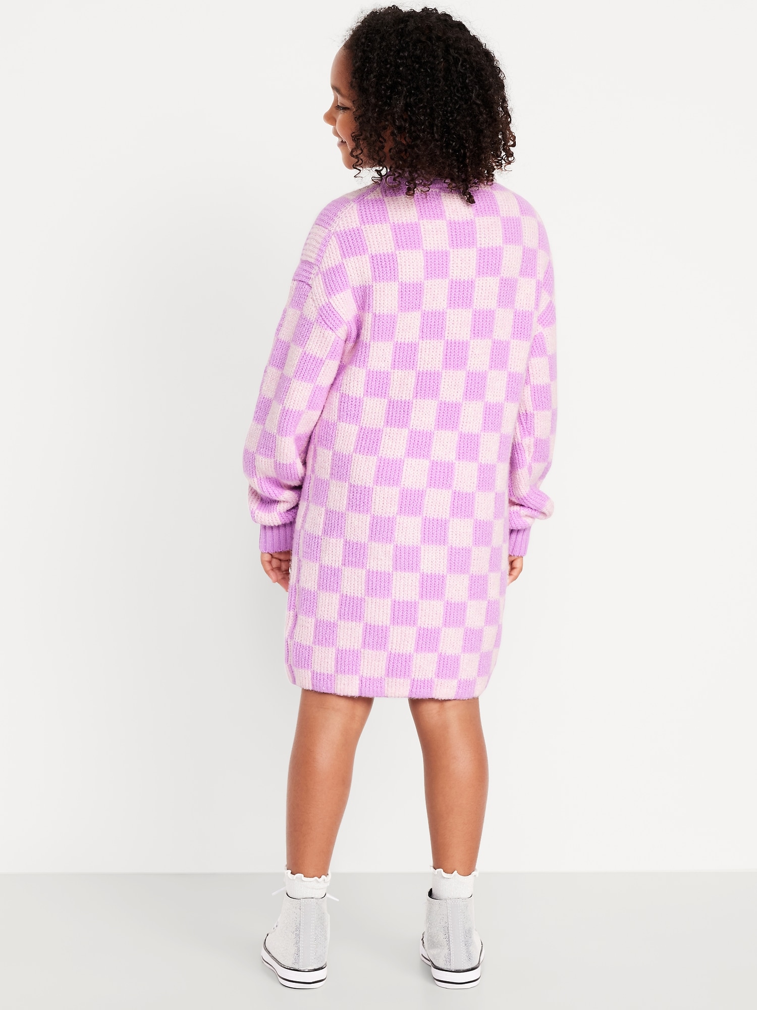SoSoft Printed Crew-Neck Sweater Dress for Girls