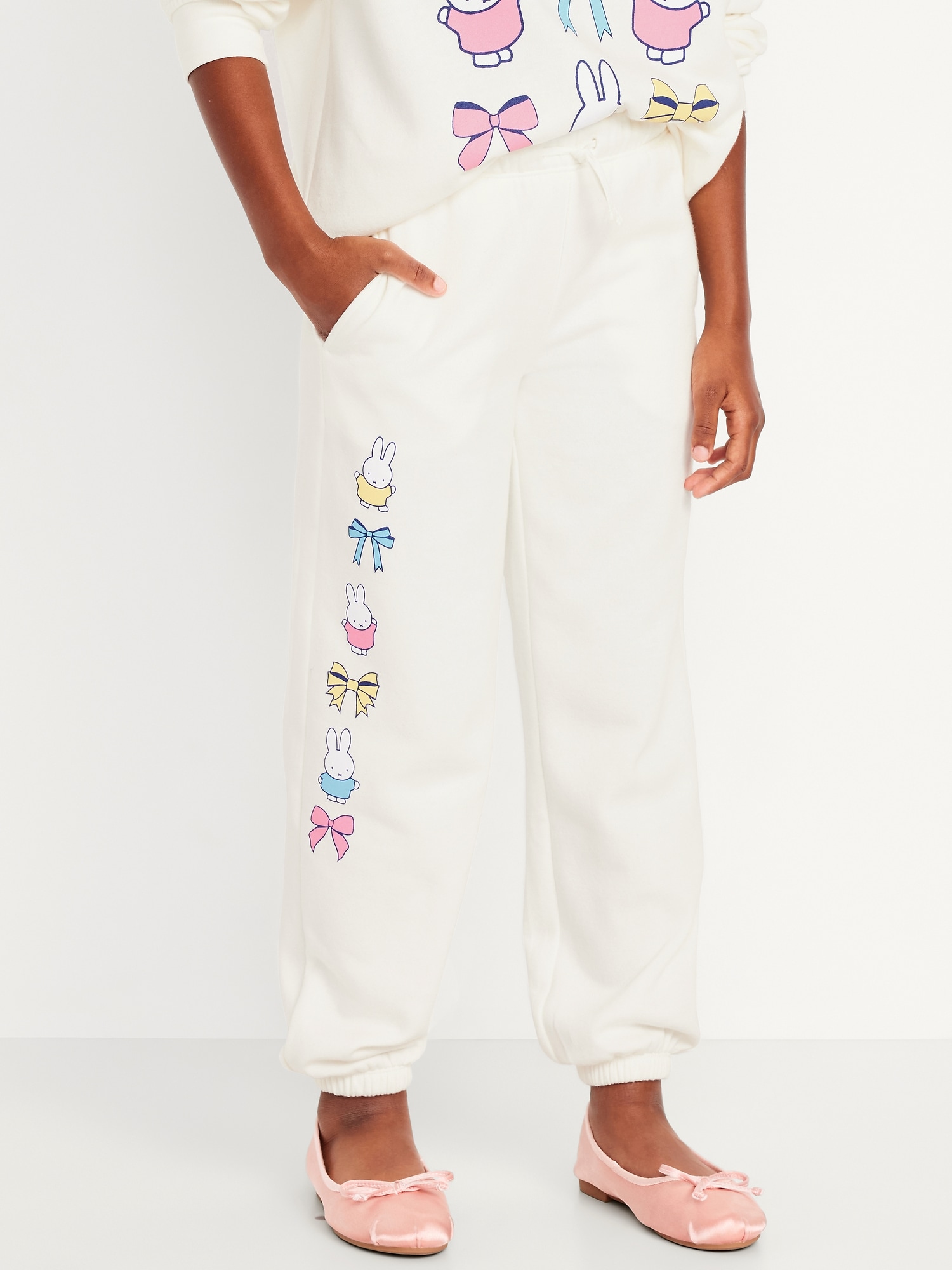 Miffy™ High-Waisted Graphic Jogger Sweatpants for Girls