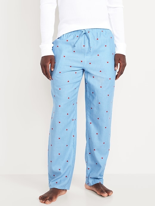 Image number 1 showing, Printed Flannel Pajama Pants for Men