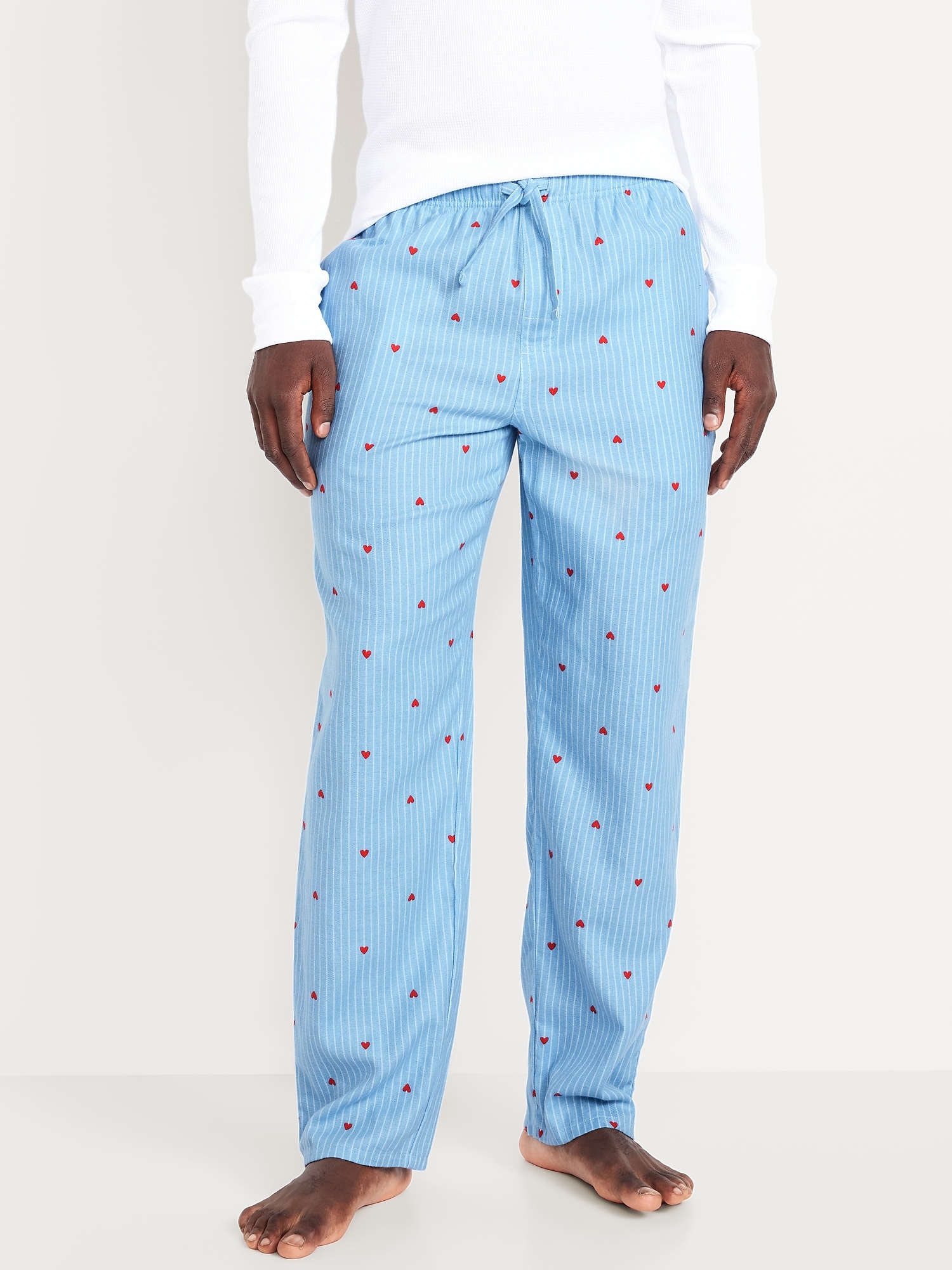 Printed Flannel Pajama Pants for Men